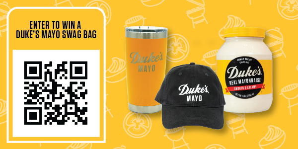 Enter to win a Duke’s Mayo Prize Pack, including mayo merch and some of our new products!